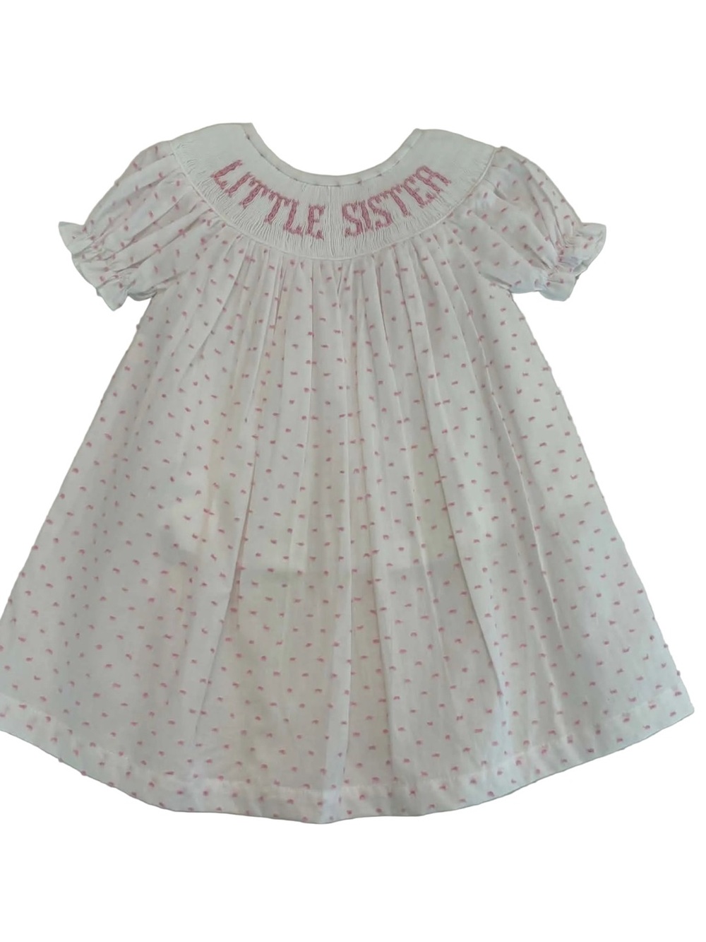 LITTLE SISTER Hand Smocked Dress